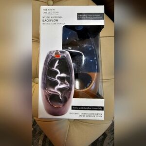 PREMIUM COLLECTION MYSTIC WATERFALL BACK FLOWINCENSE CONE BURNER 20